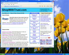 Image of one window in front of the desktop image